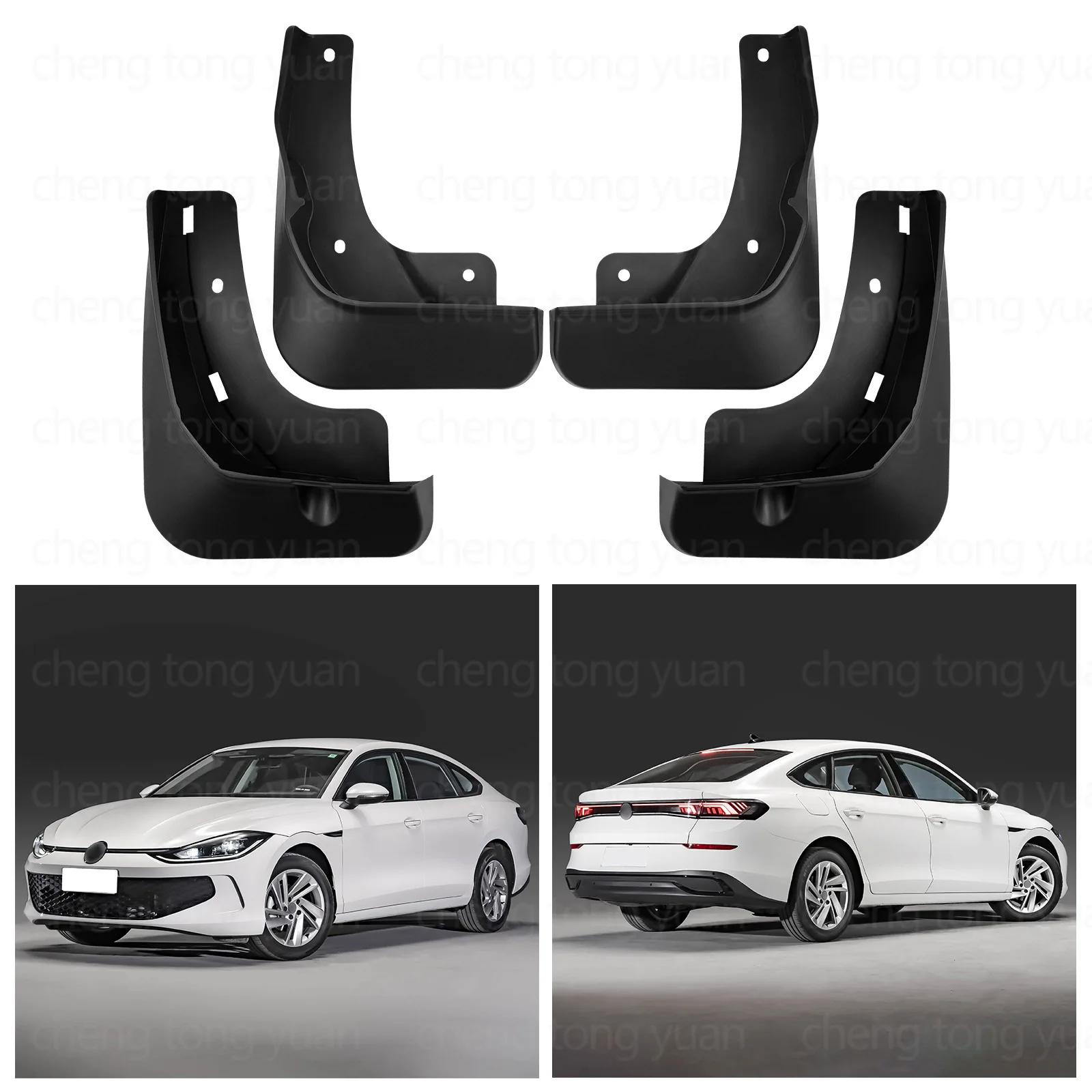 Mudguards FOR VW Volkswagen Lamando L 2022-2026 Fender Mudguard Vehicle Exterior Decor ABS Material Protective Car Accessories 3