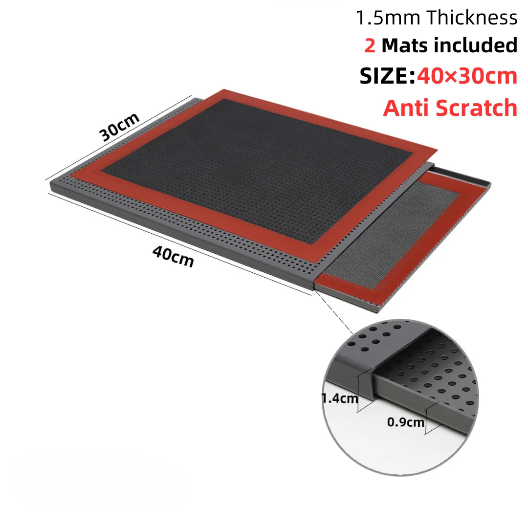 40x30cm  tray 2mats