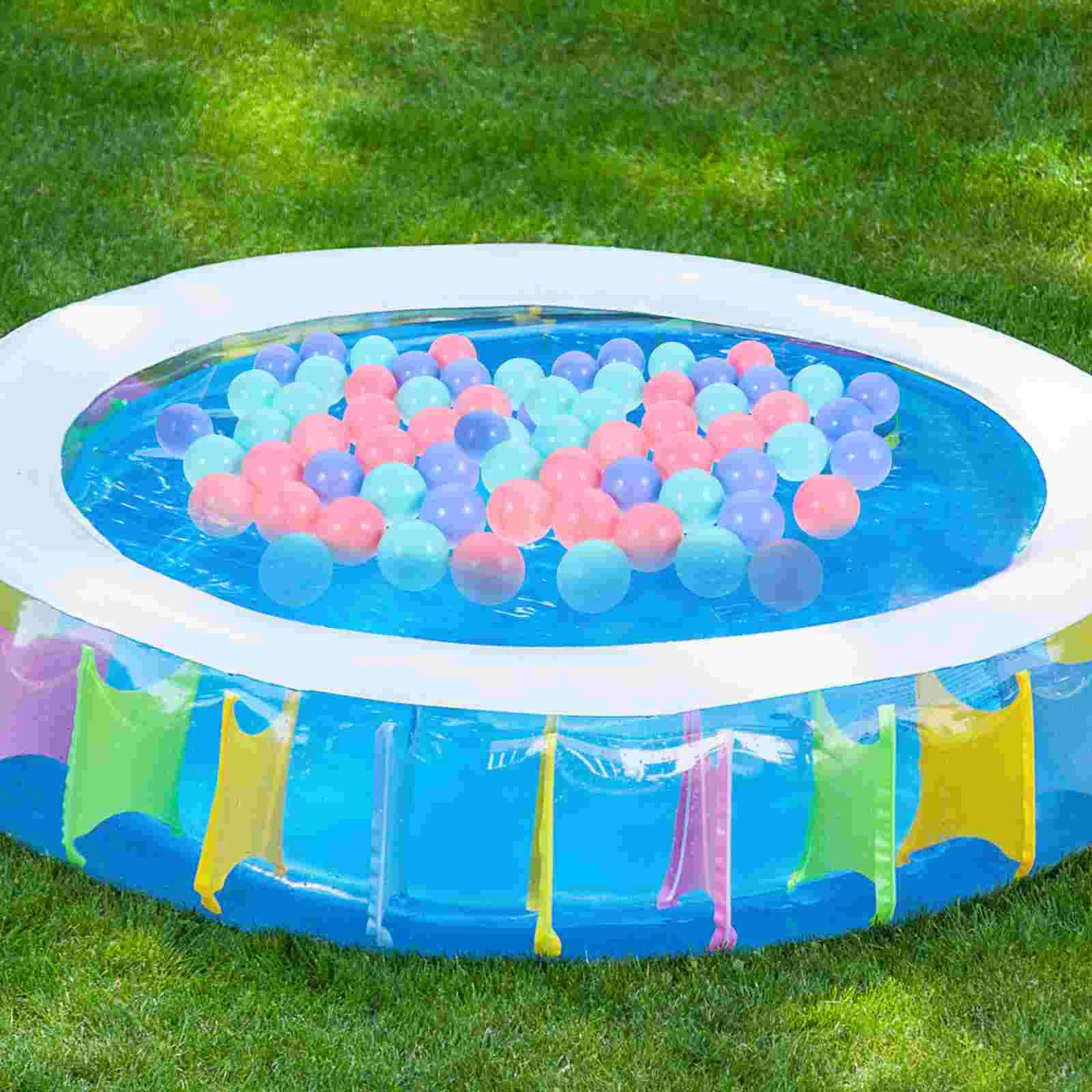 100Pcs Ball Pit Balls Plastic Balls Ball Pit Round Ocean Balls Crush Proof Balls Pits Balls Playpen Balls Colorful Ocean Balls