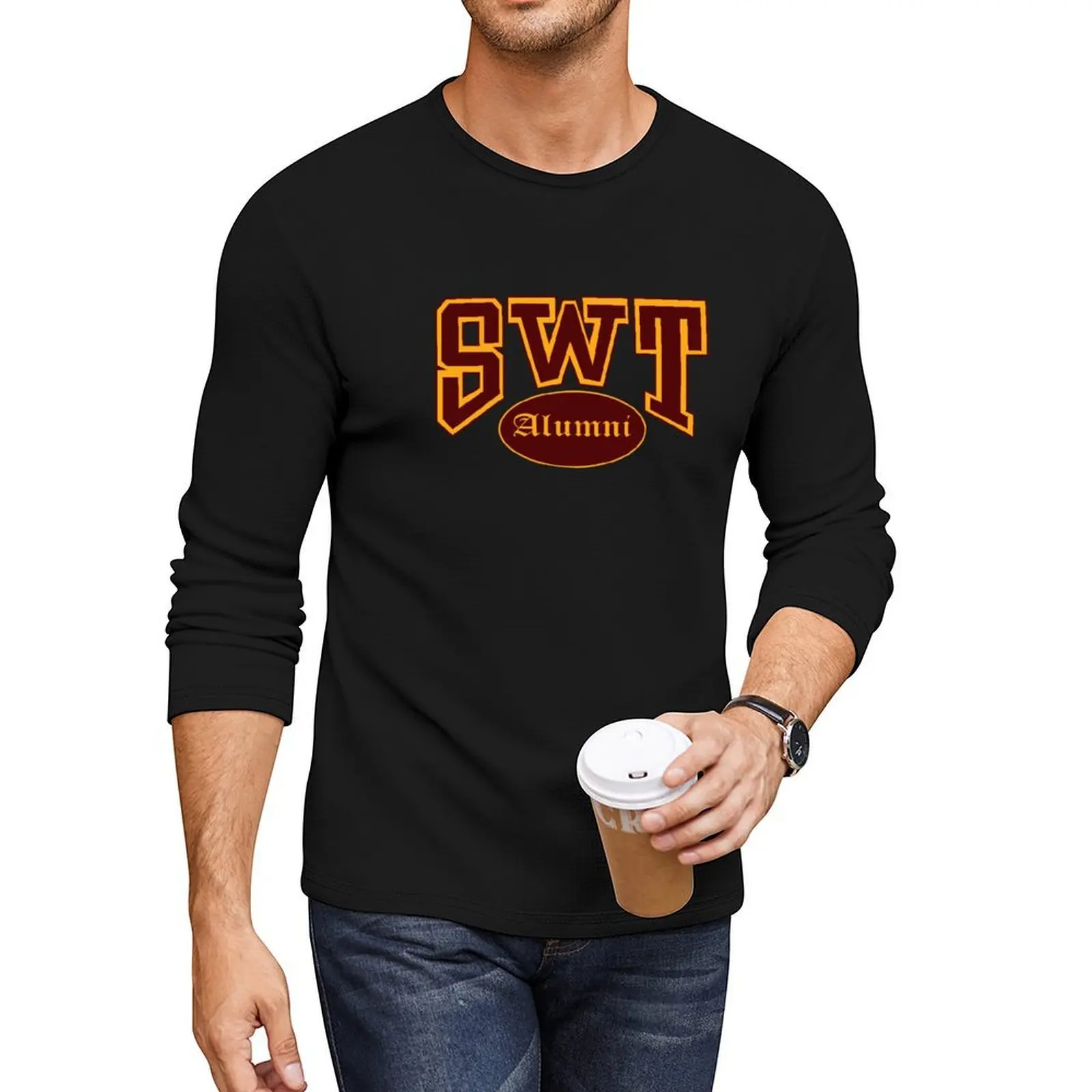 

SWT Alumni Long T-Shirt sweat shirt quick drying shirt black t shirt plain t-shirt mens cotton t shirts