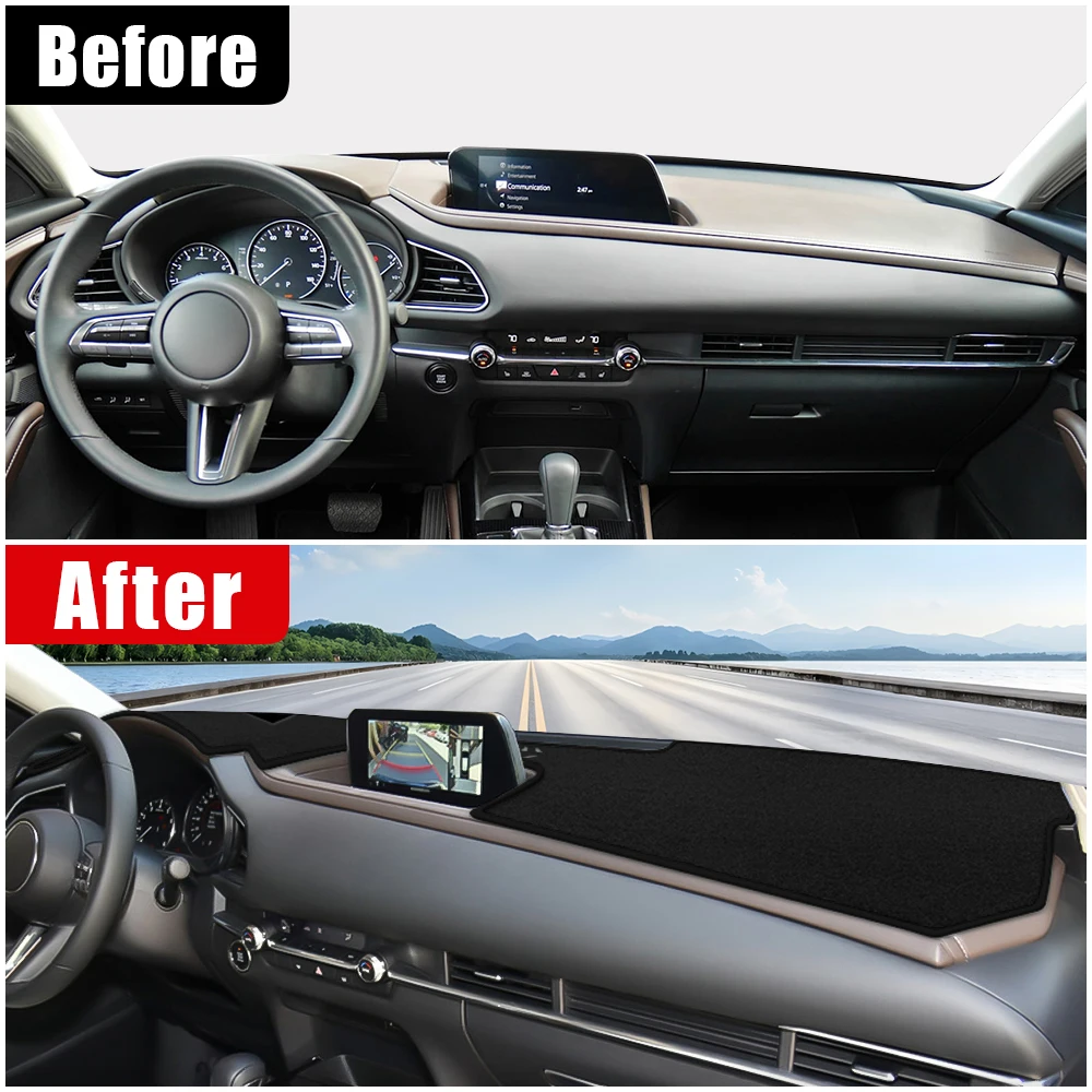 For Mazda CX-30 CX30 2019 2020 2021 2022 2023 2024 2025 2026 Car Dashboard Cover Sun Shade Avoid Light Anti-UV Mat Accessories
