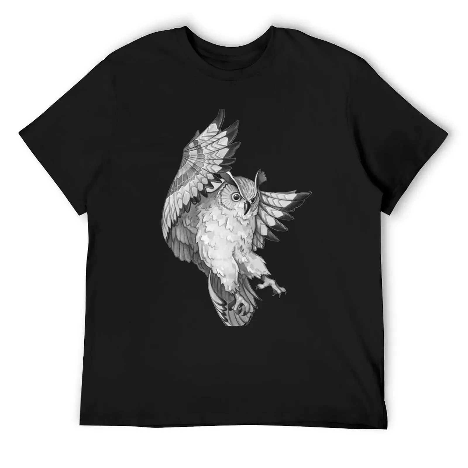 

Owl T-Shirt graphic tee shirt Aesthetic clothing custom t shirt cotton man t-shirts Short sleeve tee men