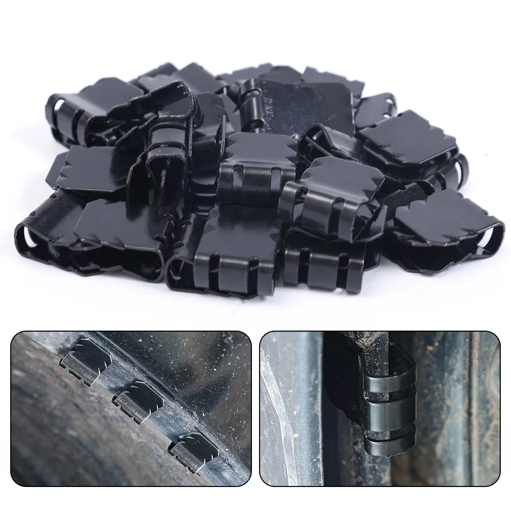 Car Mudguard Fixing Clips Auto Engine Guard U-shaped Buckle Clamp Motorcycle Truck Fender Metal Fixed Buckle Fastener Iron Part