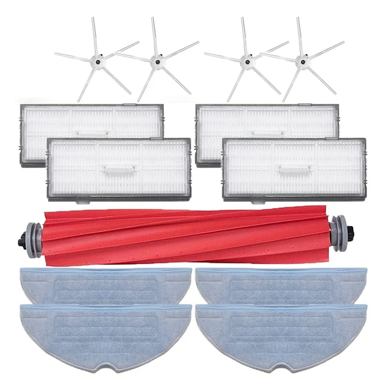 Substituição Aspirador Acessórios, Escova principal, Escova lateral, Filtro Hepa, Compatível para Xiaomi Roborock S7, T7S Plus