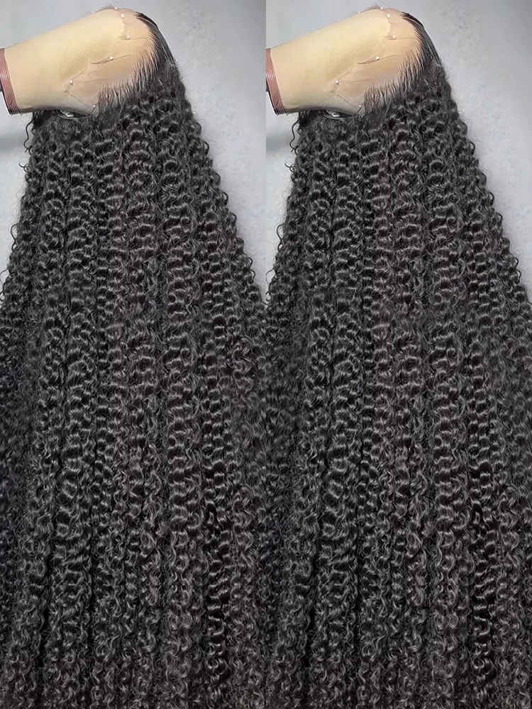 

300% вьющиеся парики из человеческих волос 13x6 HD Кружевные фронтальные парики с глубокими волнами 40 46 дюймов Готовые к ношению 7x5 Бесклеевые парики из человеческих волос для женщин