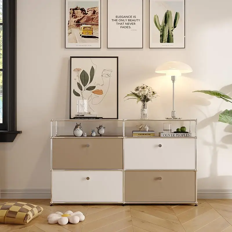 

Modern module combination custom medieval Internet celebrity decorative TV cabinet ins locker side