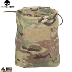 EMERSONGEAR Drop Pouch Dump Pouch Tactical Molle Magazine Pouch Airsoft Paintball Hunting Tool Mag Pouch Multi-camo Black EM9041