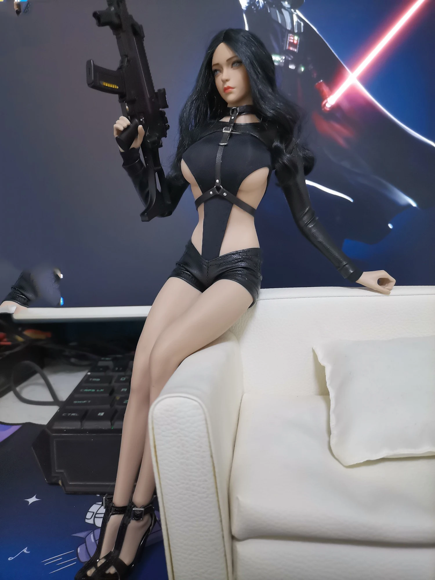 

CROW DH TOYS 1/6 женская одежда для кукол, сексуальный комбинезон, купальник для 12 дюймов, фигурка TBLeague JIAOU