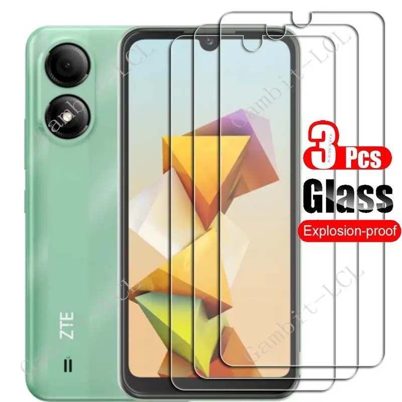 1-3 buah kaca Tempered untuk ZTE Blade A33s Film pelindung pada bladbladea33s A33 S 6.3 "penutup pelindung layar