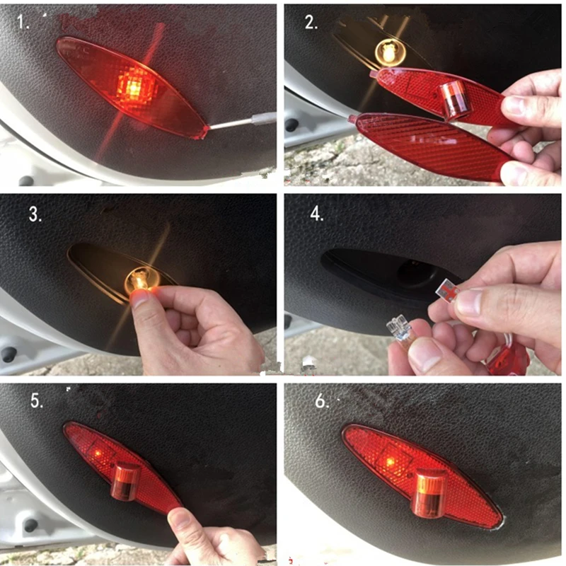 2X LED-Leuchten Zubehör Autotür-Logo-Projektor Geister-Schattenlampen für JAC Refine S3 S5 A30 A13 T6 T8 M4 M2 R3 Innenausstattung – Detail 7
