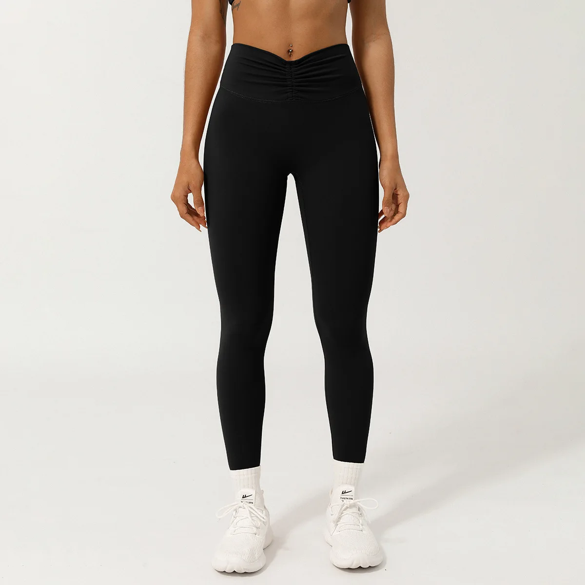 Legginsy do jogi damskie Fitness do biegania wąskie spodnie o wysoką talią Push Up legginsy sportowe odzież sportowa wysportowane szybkie suche