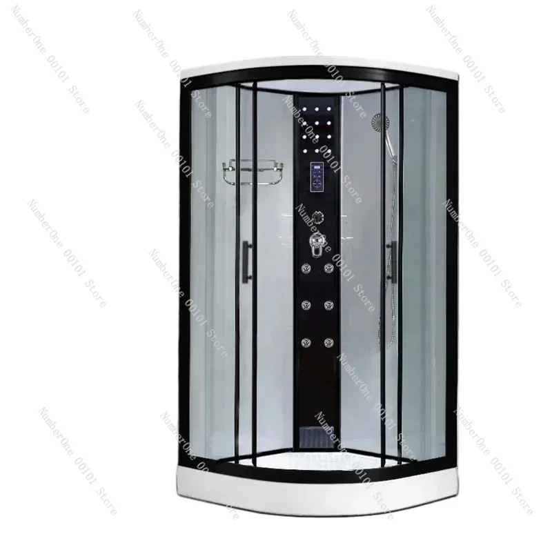 Hot Selling Black aluminum shower cabins factory direct supplier bathroom bath steam enclosure glass shower cabin with shower