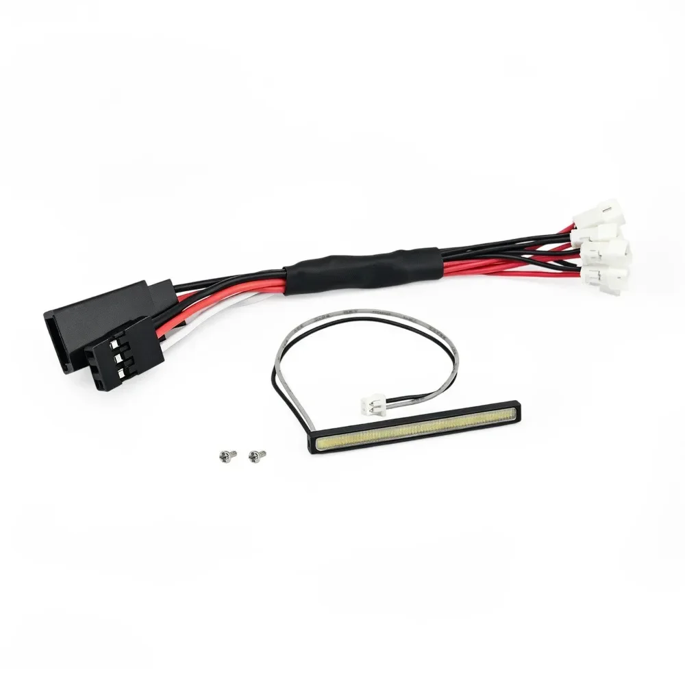 RC Crawler Upgrade Straight LED Roof Light Metal Housing Appearance Decor Part For Axial SCX30 RC Offroad Modification Accessory