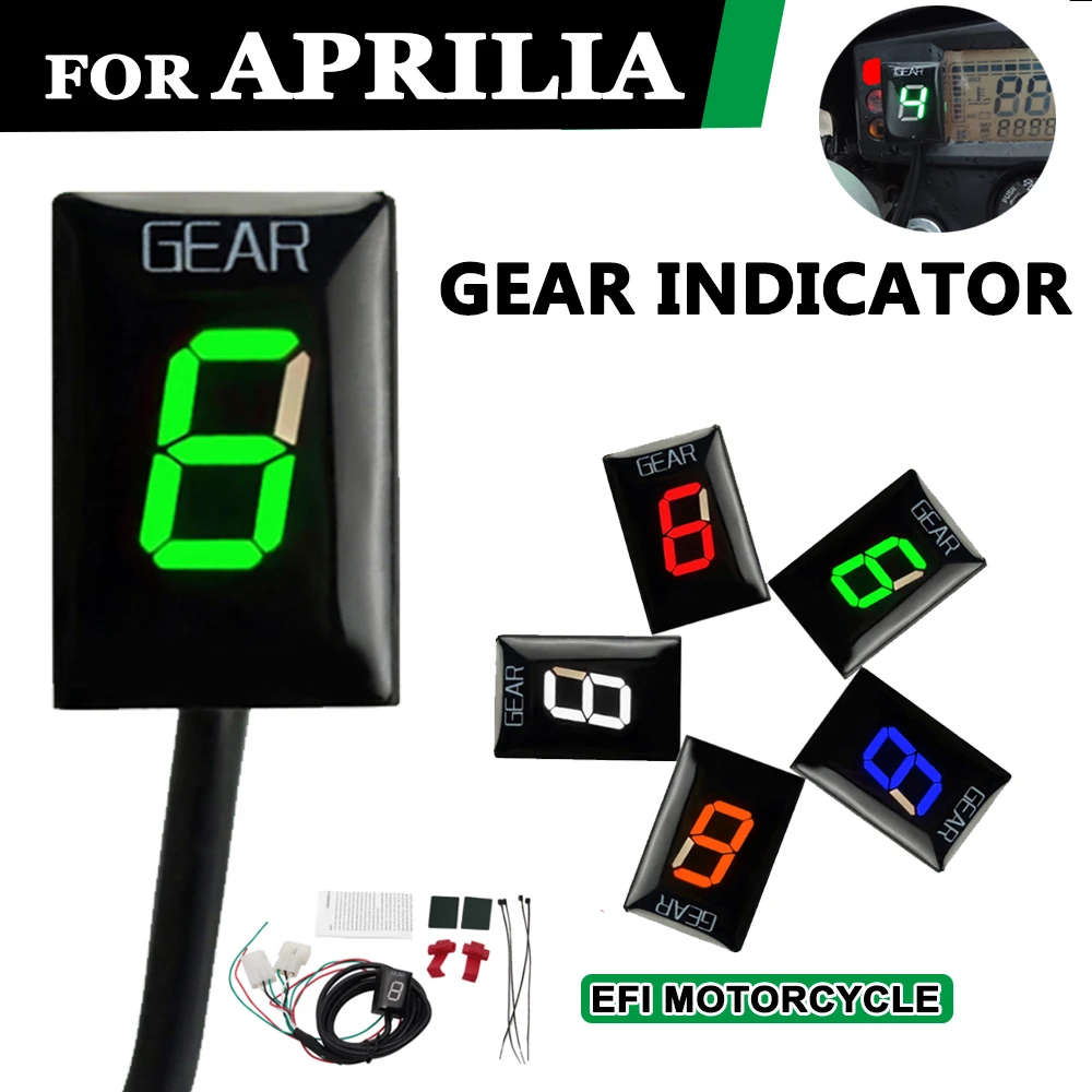 LED Speed Display for Aprilia RS 125 RS125 RSV Mille Tuono RSV4 RSV 4 EFI Motorcycle Accessories 1-6 Gear Display Indicator