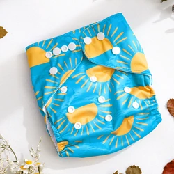 1pcs Baby Diapering Waterproof Reusable Adjustable Eco-Friendly 100% Polyester Baby Cloth Diapers