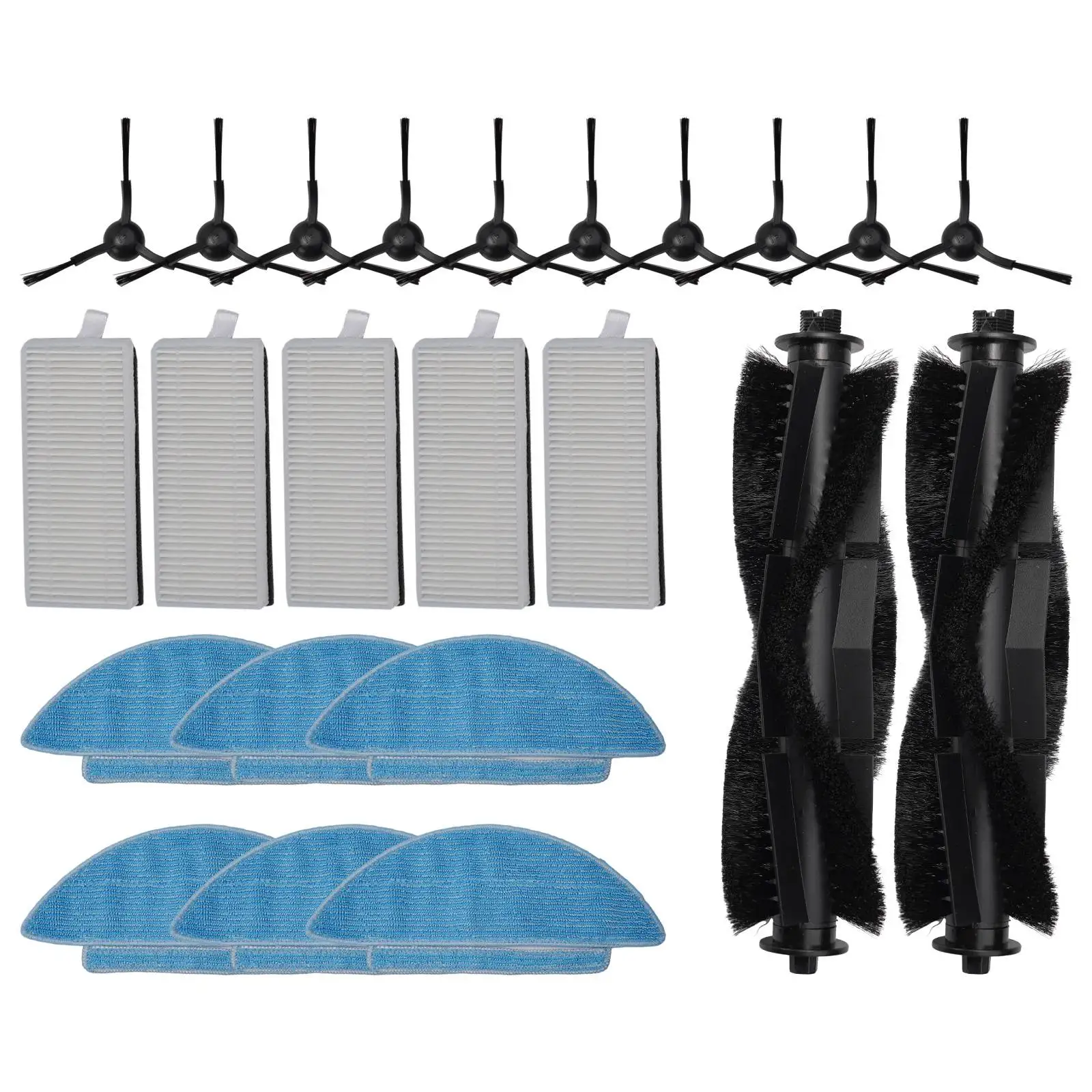 Enhance the Cleaning Power of your For Tikom L9000 Vacuum Cleaner with this Parts Kit Main Brush Side Brush Filter Pad