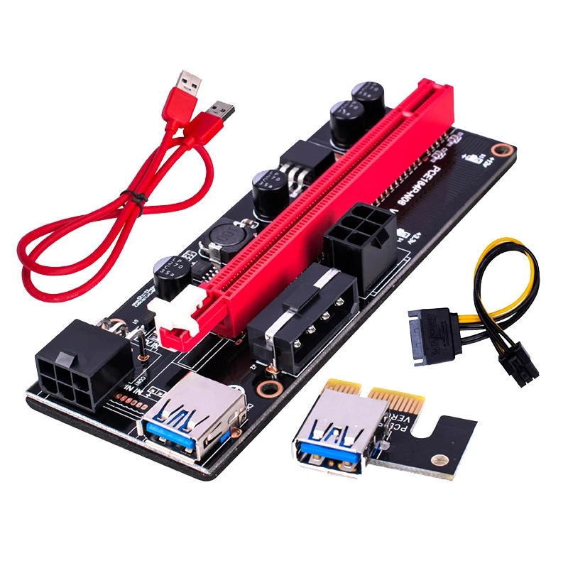 

Удлинитель PCI-E Удлинитель PCI Express Riser Карта адаптера USB 3.0 PCIE 1X–16X для Linux/XP/ Win7 Win8