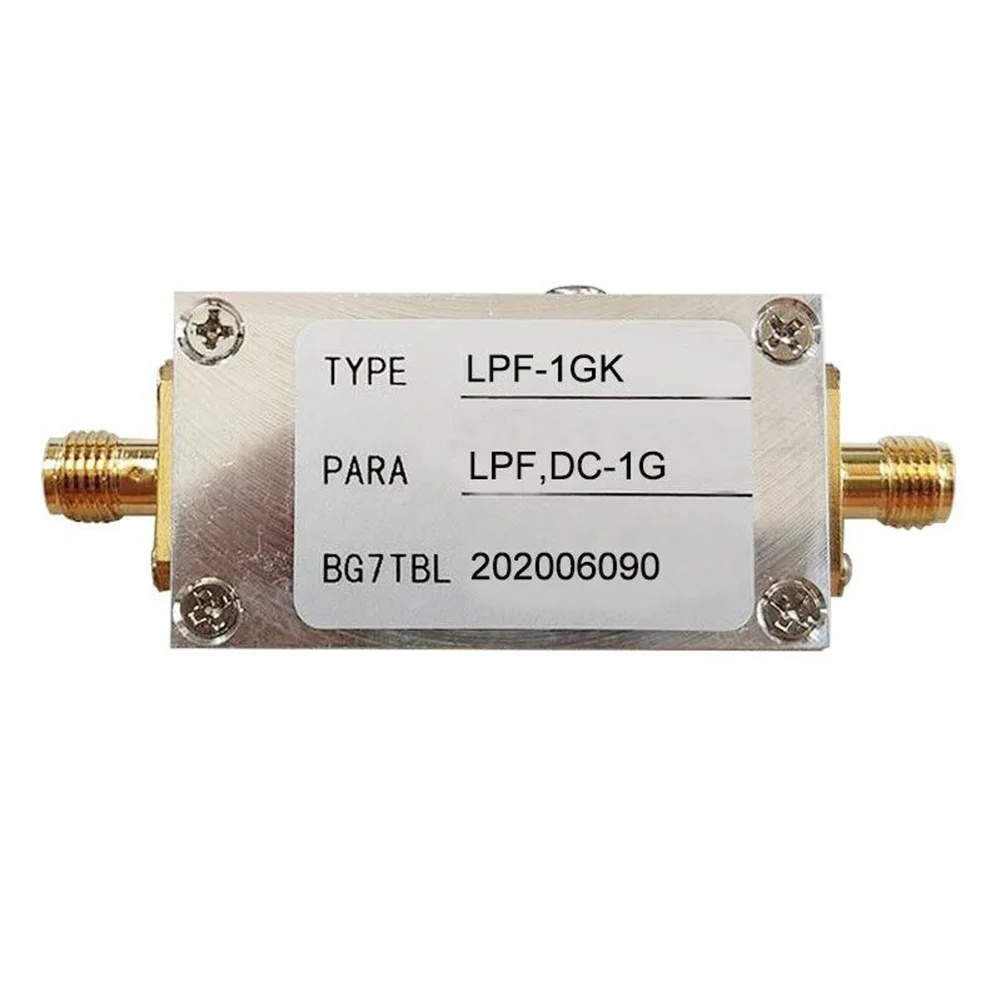 Low Pass Filter Module for RF Applications from 1MHz to 1GHz 50 Ohm Impedance with Connector for Signal Filtering