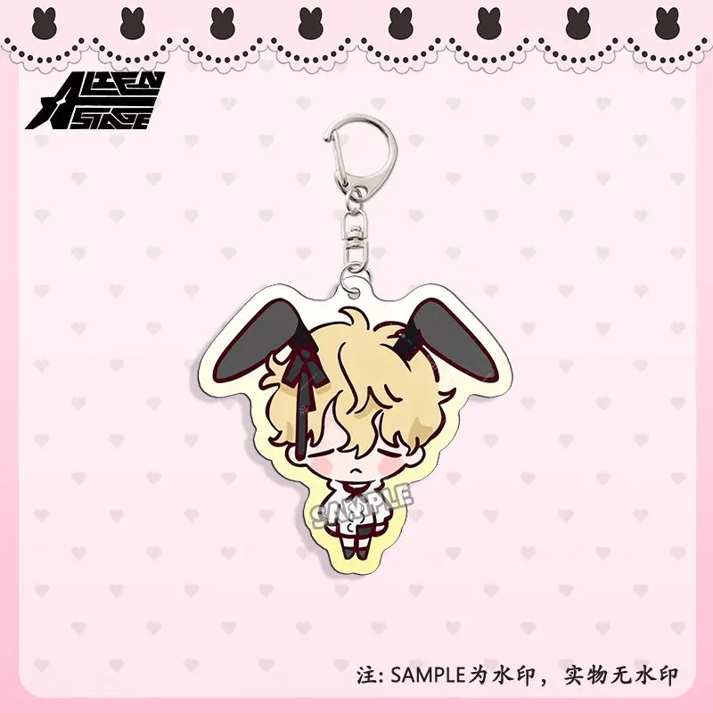 Popular Anime Alien Stage Chibis Keychains for Womens Accessories Bag Luka Ivan Till Mizi Hyuna Sua Jewelry Keyrings Fans Gifts