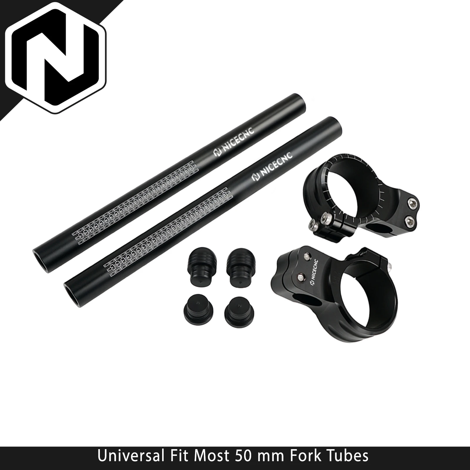 

Universal Fit 50mm Fork Tubes Clip-Ons Handlebar For Honda CBR1000RR Suzuki GSXR600/750/1000 Yamaha YZF-R1/R6 Kawasaki Ninaja ZX