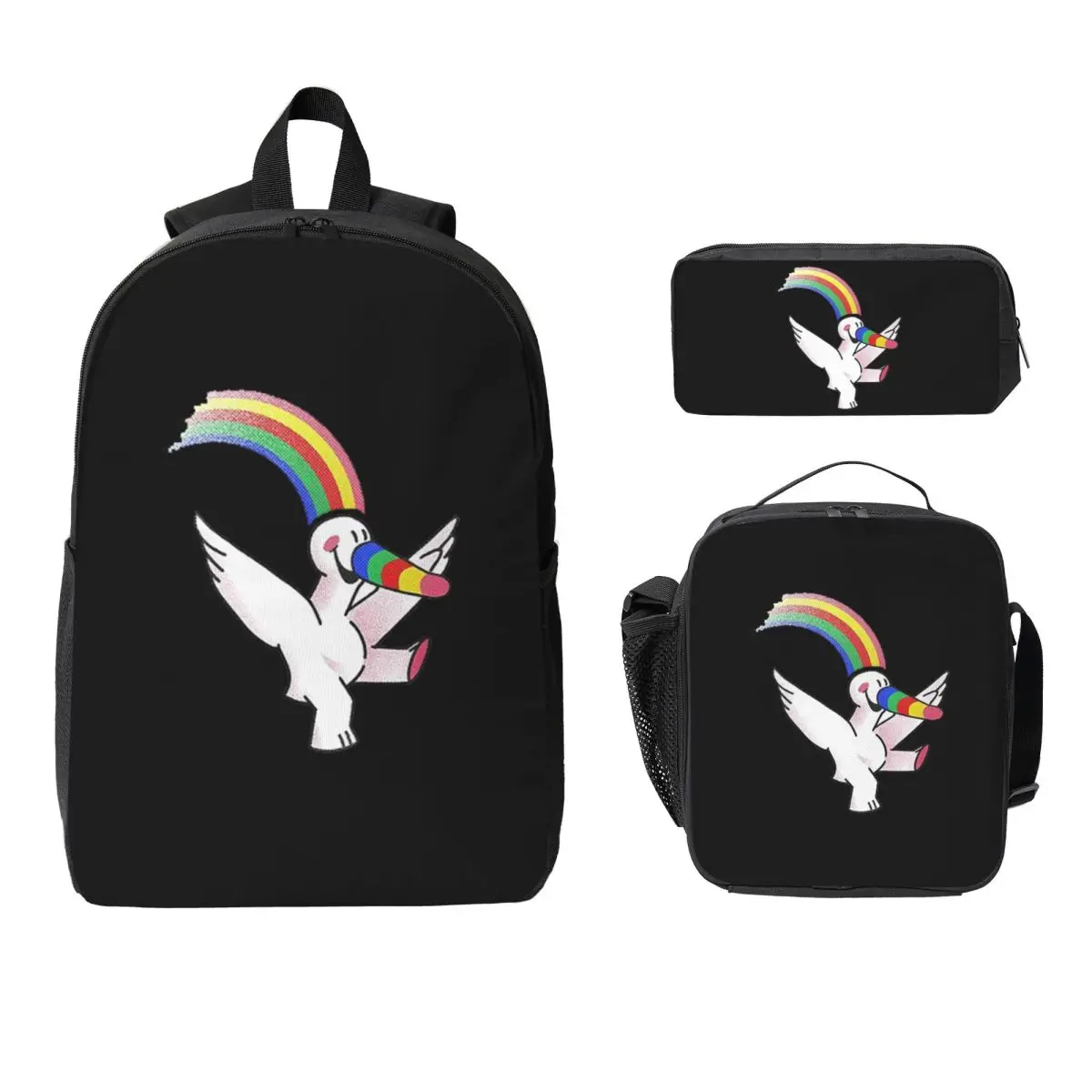 

Curro Backpack Student BookBag School Bag Computer Shoulder Bags 3ps Insulated Lunch Bag Pencil Case