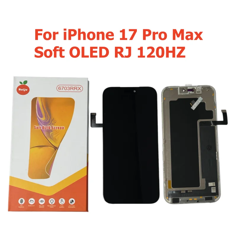 120HZ Soft OLED For iPhone 17 Pro Max Screen 17PM Display 3D Touch