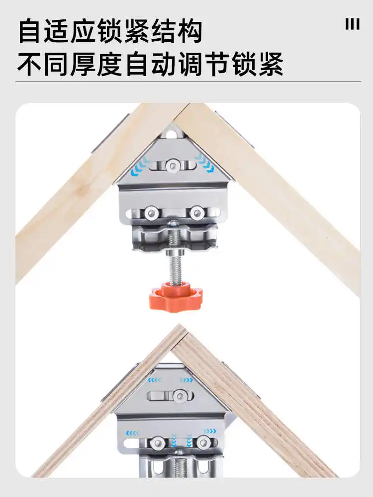 Woodworking 90 Degree Clamp Adjustable Angle 401 Stainlesss Steel Frame Positioning Right Angle Woodwork Clamp For Diy Woodwork