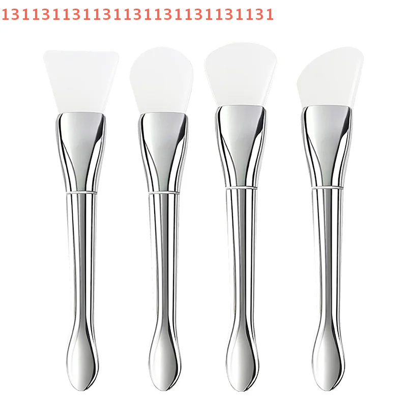Cepillo de silicona para máscara Facial, maquillaje de cabeza suave, cepillos profesionales de crema de barro, bricolaje, cuidado de la piel, Base, Gel, herramienta cosmética de belleza