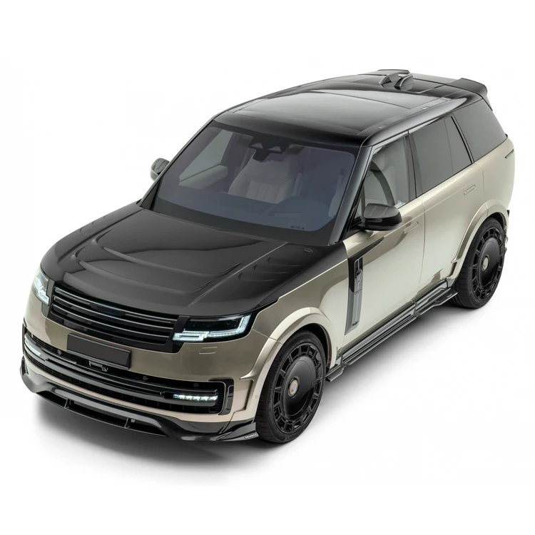 طقم جسم عريض من ألياف الكربون الجافة من النوع MSY لسيارة لاند روفر رينج روفر 2022 غطاء محرك السيارة الخلفي سبويلر سقف سبويلر #1