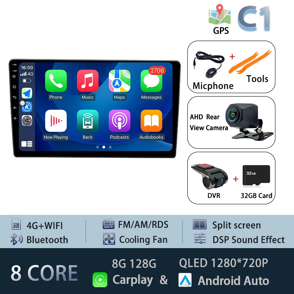 Voor Hyundai Azera 2006-2010 Android 15 Carplay Auto Radio Recorder Multimedia Speler Geen 2din GPS Navigatie Auto accessoires - afbeelding 1