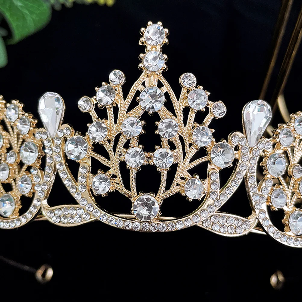 

Delicate Rhinestone Crown Bridal Headpiece Wedding Accessories Bride Gift Headwear Jewelry