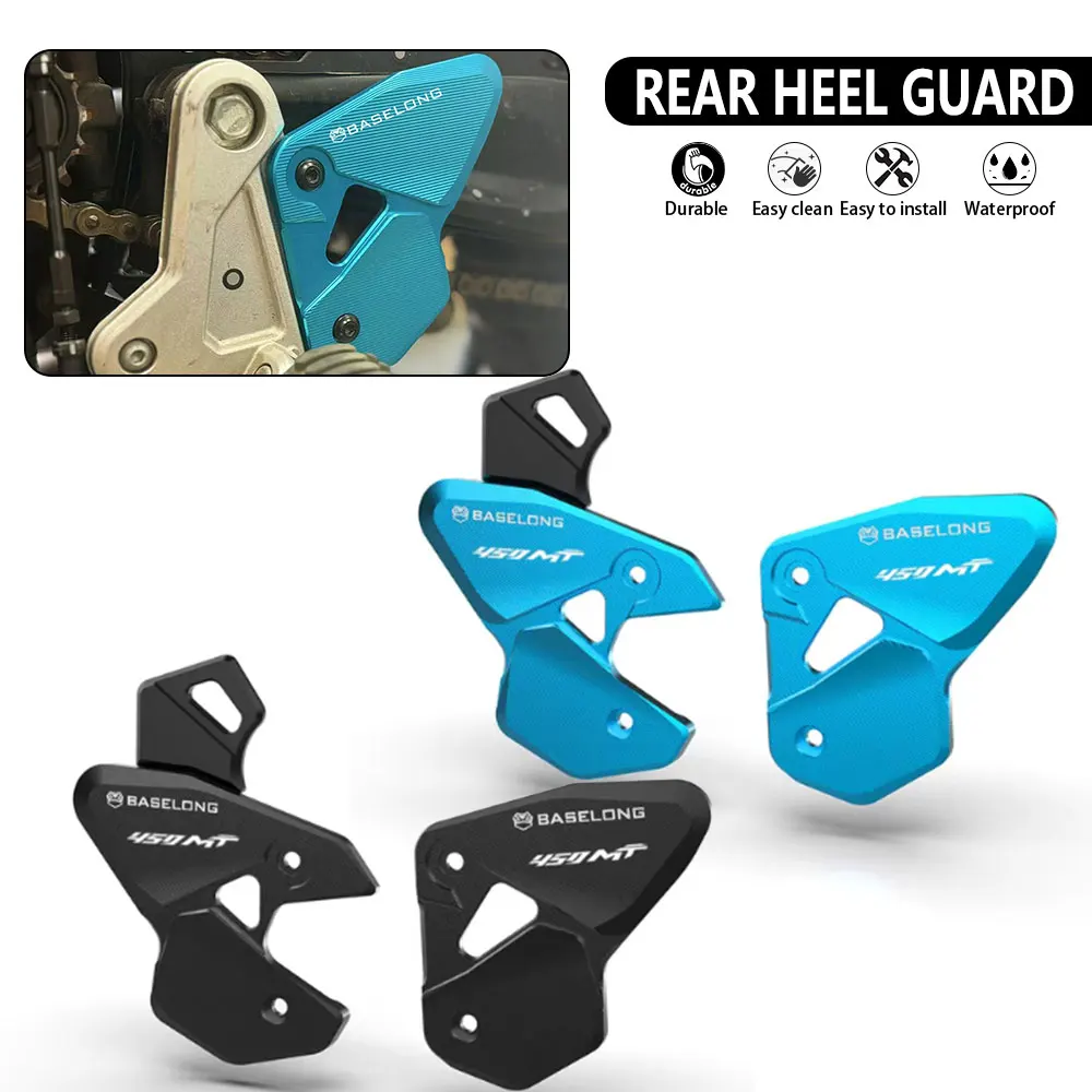 

For CFMOTO CF MOTO 450 MT 450MT 2023 2024 2025 CF450 Ibex 450 800NK 800 NK Motorcycle Foot Peg Rest Protector Rear Heel Guard