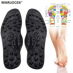 Upgrade 68 Massage Magnets Slimming flat foot Orthopedic Insoles Therapy Acupressure Weight Loss arch support Non-Slip Pad