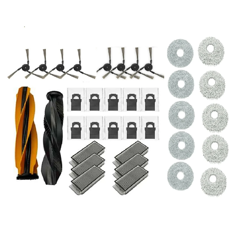 A44F-36 peças para dreame x50 ultra/s40 edição aprimorada acessórios de vassoura escova lateral principal filtro pano saco de pó