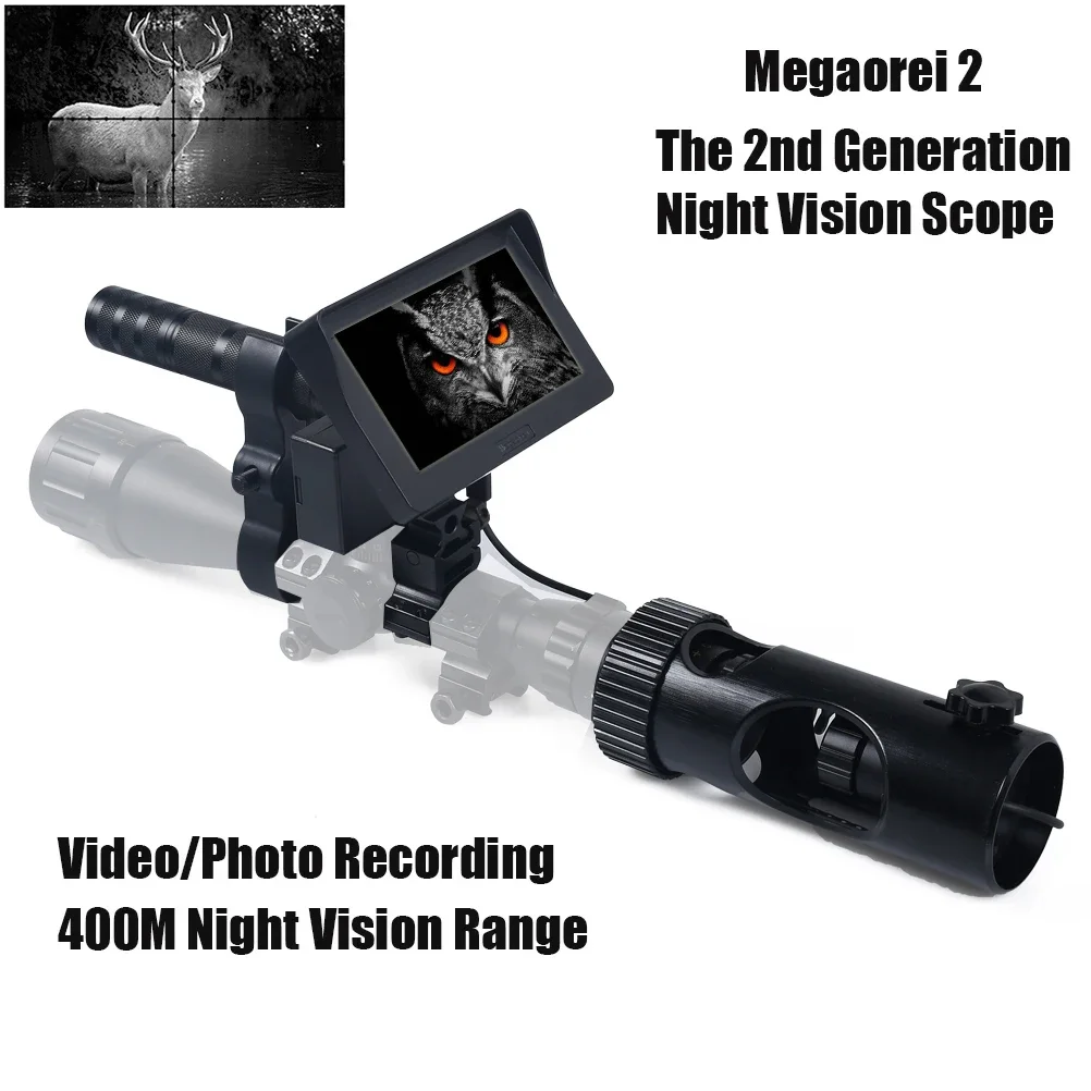 Hunting Riflescope Night Vision IR Optics Sight Scope Camera with 850nm Infrared LED Display Tactical DIY Night Vision Device