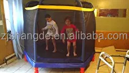 Hot Sale Small 7ft Trampoline Park Round Trampoline Deals With Enclosures Tent Roof For People