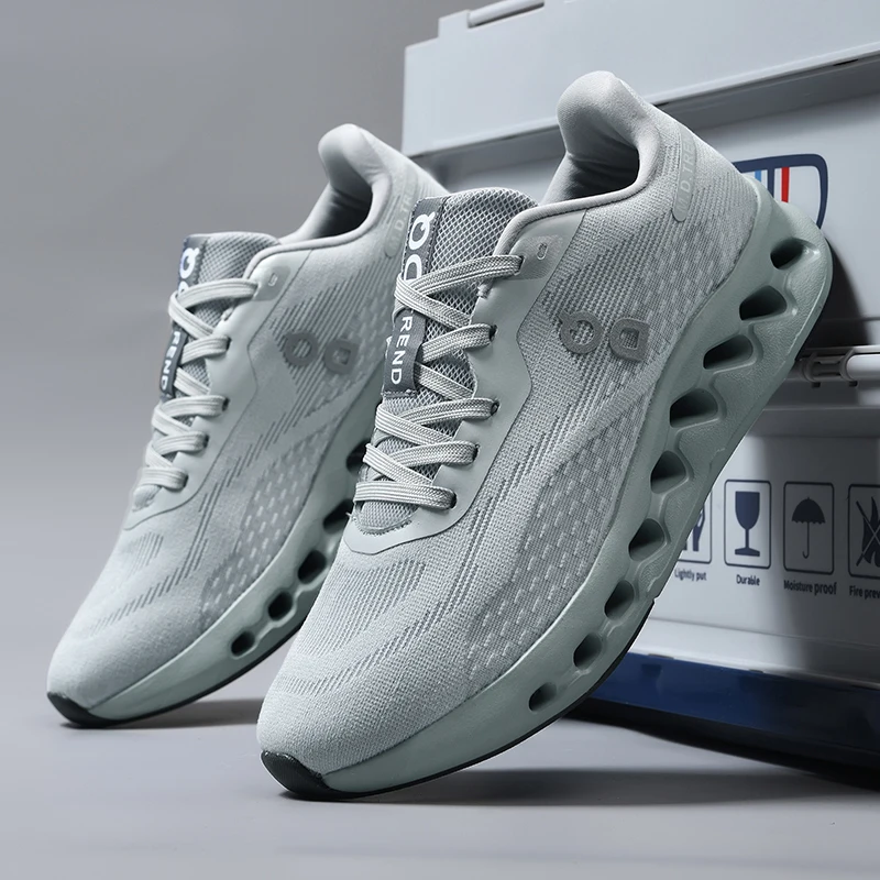 

Мужские кроссовки для марафонских тренировок: дышащая сетка, амортизация, нескользящая подошва, спортивная обувь