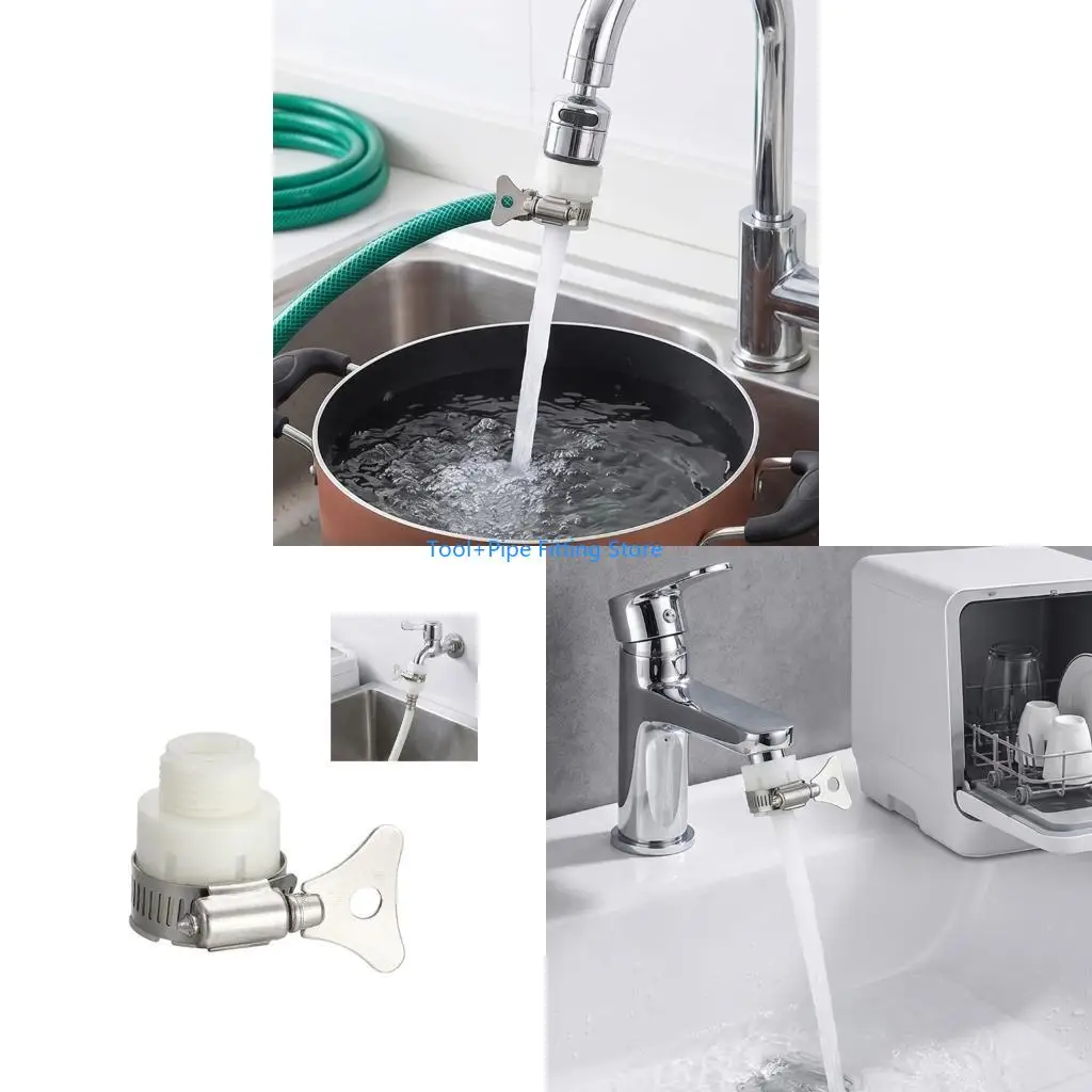 F92B Universal Water Faucet Adapter Water Tap Joint Anti Leak Fitting Tap Quick Connecter For Kitchen Sink And Shower