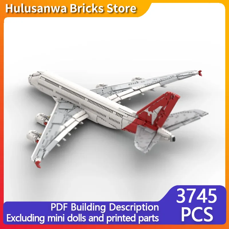 

A380 Civil Airliner Model MOC Building Bricks War Equipment Modular Technology Assemble Children Toys Suit Gifts Holiday