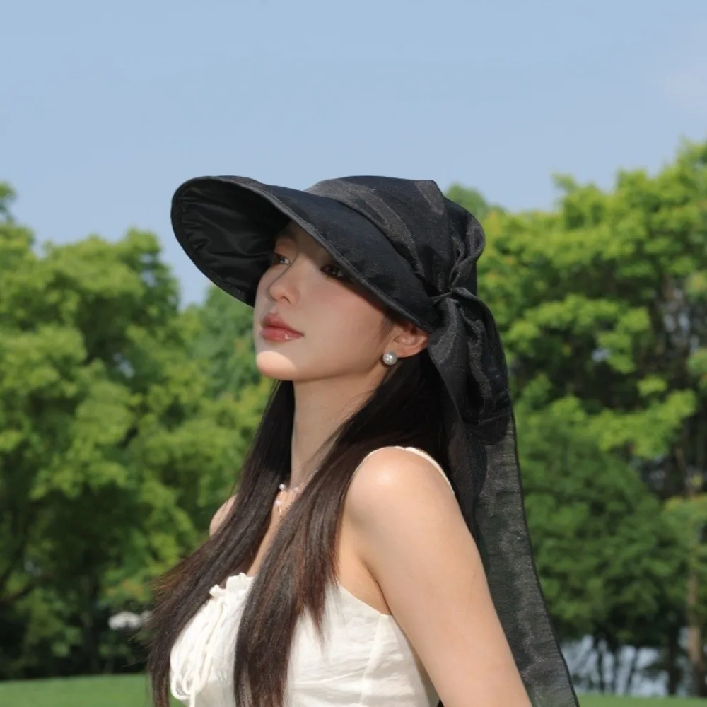 

Portable Korean Style Headscarf Baseball Hat Solid Color Y2k Scarf Baseball Cap Sunscreen Hair Scarf Strappy Scarf Hat Street