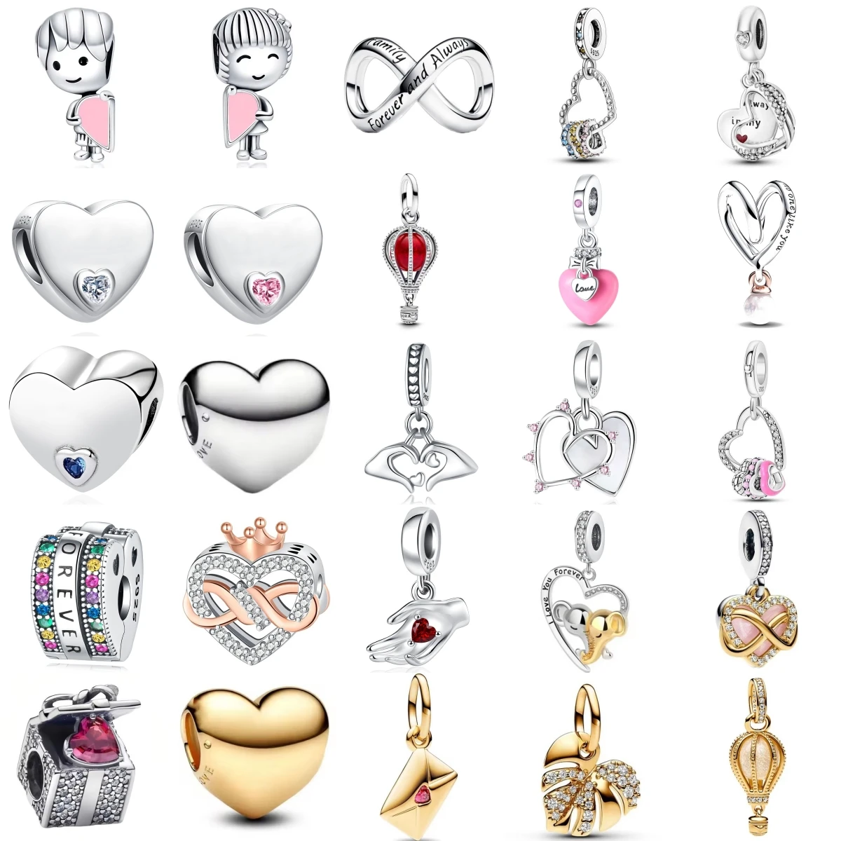 

New 925 Sterling Silver Rose Gold Crown Charm Boy Girl Fit Original Bracelet Women Fashion Jewelry Pendants Diy Party Gift