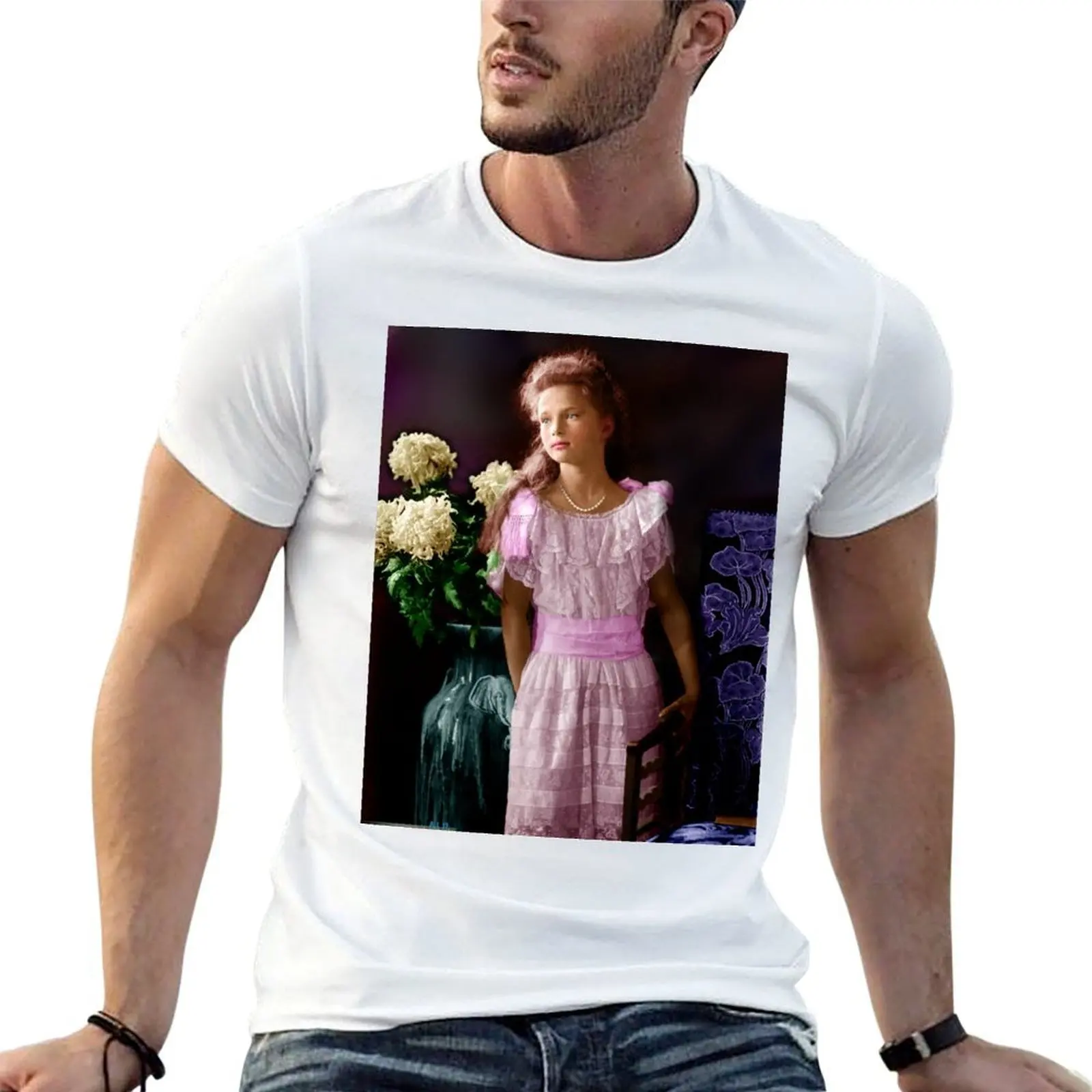 Colorized Grand Duchess Tatiana Nikolaeva T-Shirt quick drying baggy shirts mens funny t shirts