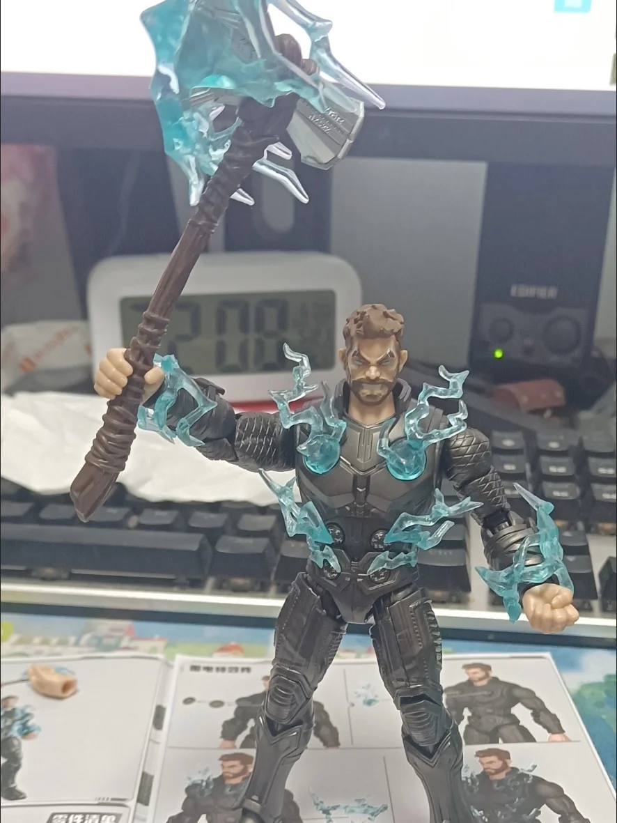 Auténtico Bruco Marvel Heroes Beyond Edition Thor, Colección de Juguetes Hechos a Mano, Modelo de Ensamblaje, Adorno de Escritorio, Regalo para Niño, En Stock