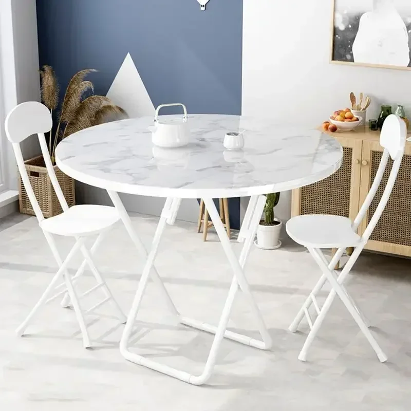 Folding Dining  Household Simple Round Table, Night Market Stall, Rental House, Portable Folding  Round Table
