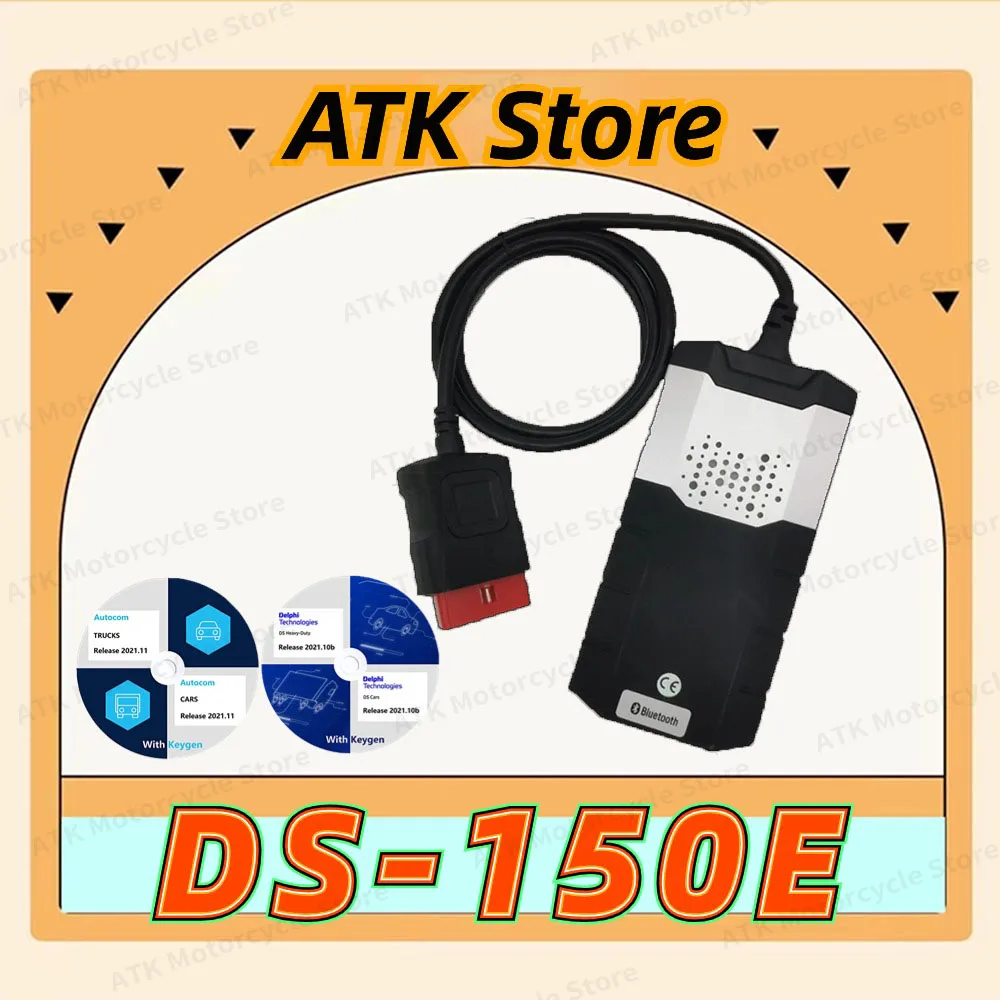 

DS-150e 2021.11 with keygen Latest Software Diagnostic tool Del-phis 2021.10b with keygen OBD2 Compatible with Bluetooth