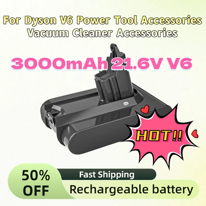 

For Dyson V6 Power Tool Accessories Vacuum Cleaner Accessories Fast Shipping In Stock 3000mAh 21.6V V6 Lithium Battery Pack