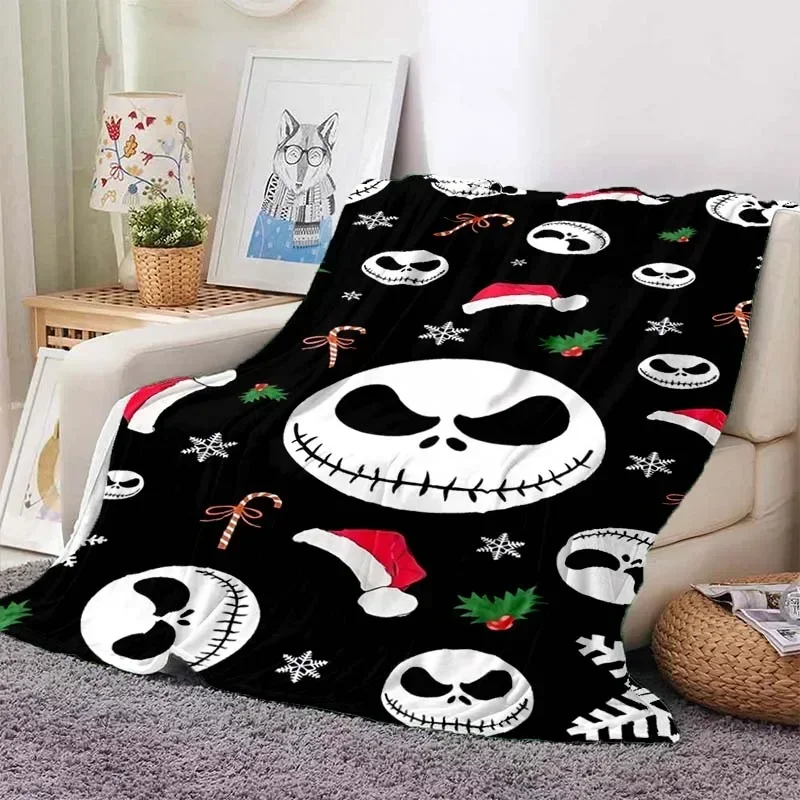 The Nightmare Before Christmas Blanket Fluffy Children Throw Warm Soft Sofa Plush Bedspread Throw Blanket for Sofa Bed Gift