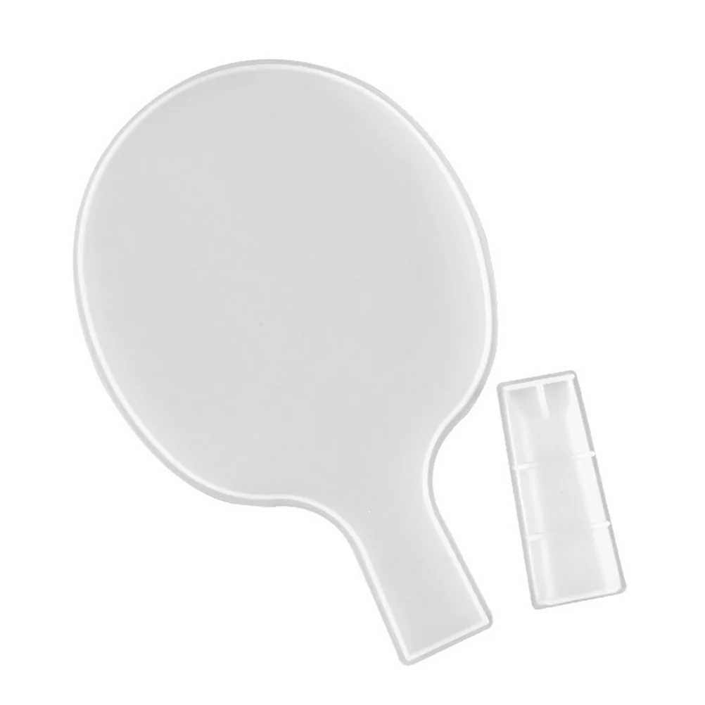 

Soap Mold Table Tennis Paddle Silicon Racket Ornaments Making Model Tool White Silica Gel Child