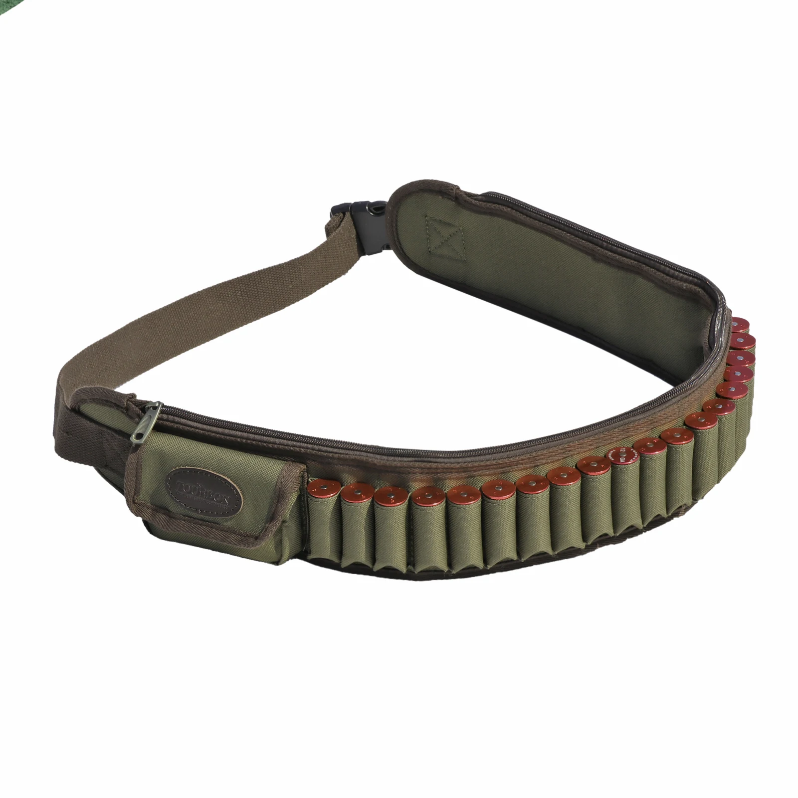 Tourbon Hunting Gun 12/16 Gauge Cartridges Belt Shooting Ammo Holder 24 Rounds Nylon Bandolier Gun Accessories