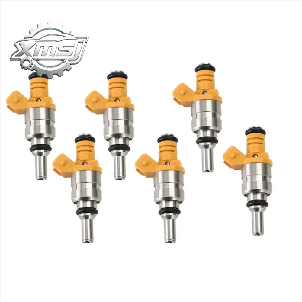 6Pcs Fuel Injector Nozzle Flow Matched Fuel Injector 0K30E13250 For KIA Rio 1.6L 1.5L 2001-2005 0K30E-13250 Car Accessories
